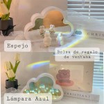 Lámpara - espejo led de tulipanes